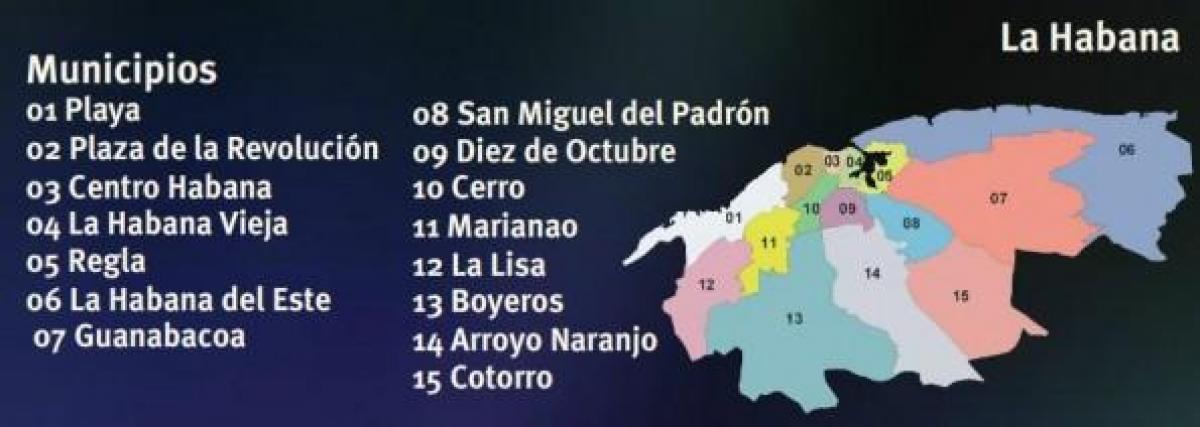 map of regla Cuba