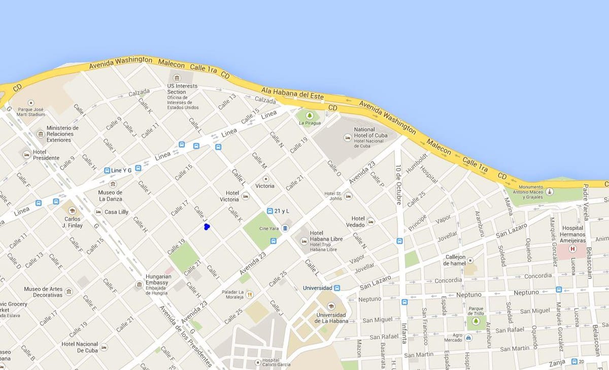 vedado map